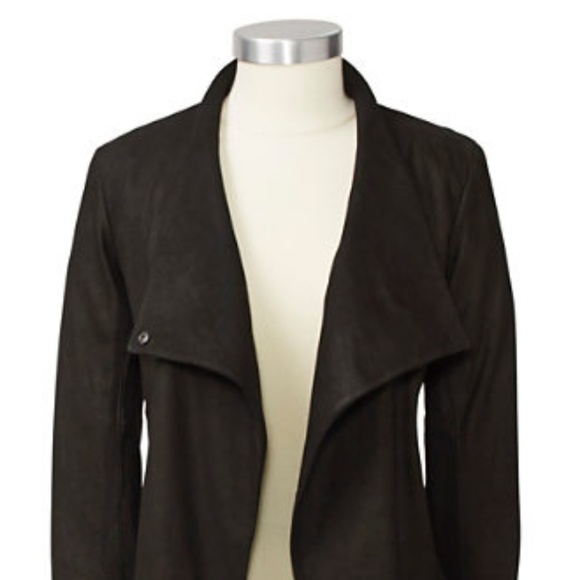 Theory "Equalize" Draped Leather Jacket - Picture 3 of 8